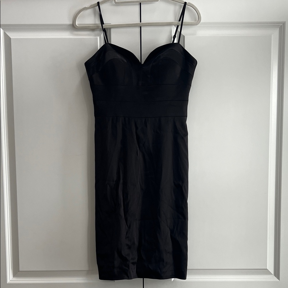 OC by Oleg Cassini Strapless Black Dress